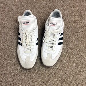 Adidas Classic White and Black Trainers